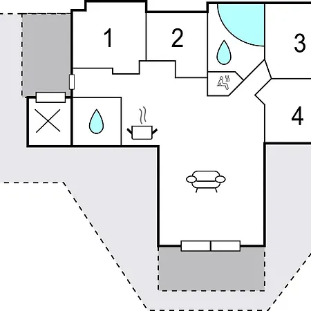 Four-bedroom In Feriehus *